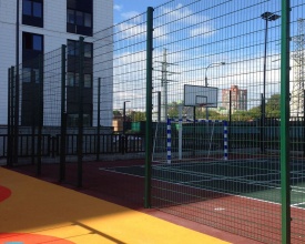 3D заборы для спортивной площадки 60 метров фото в Фосфоритном