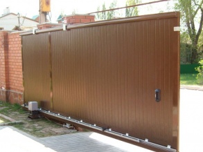 Ворота Откатные с дистанционным управлением - пример 14 фото стоимость под ключ